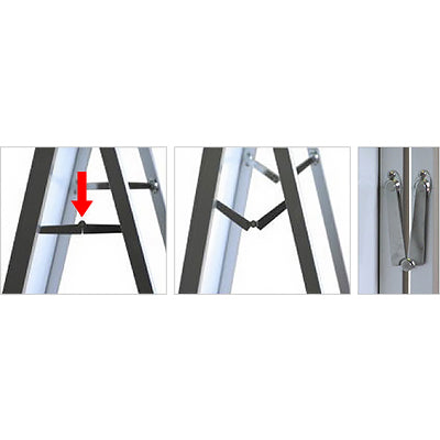 ブラックポスター用スタンド看板マグネジ　Ａ０ヨコロー　片面　ブラック　ＢＰＳＳＫＭＮ－Ａ０ＹＬＫＢ