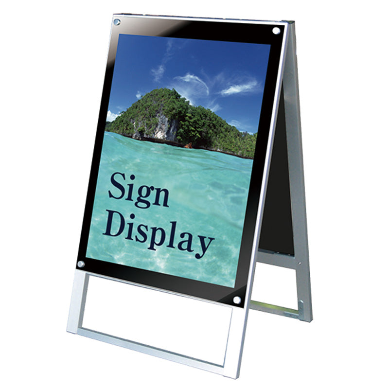 ポスター用スタンド看板　Ｂ２　両面　面ブラック　ＰＳＳＫ－Ｂ２ＲＢ