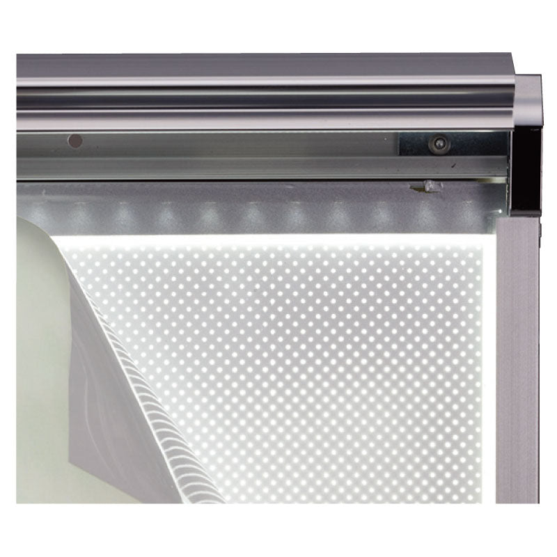 ＬＥＤスリムツーオープン　ＰＧ－３２Ｒ　屋内用　高輝度　ツヤ有ブラックＢＧ＋Ｂ　１０００×５００横型