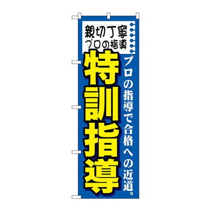 のぼり旗　親切丁寧プロの特訓　Ｎｏ．ＧＮＢ－１５９４　Ｗ６００×Ｈ１８００