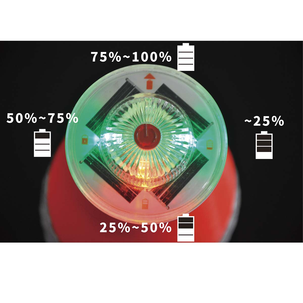 コーン用ソーラー工事灯　スタピカタッチ5