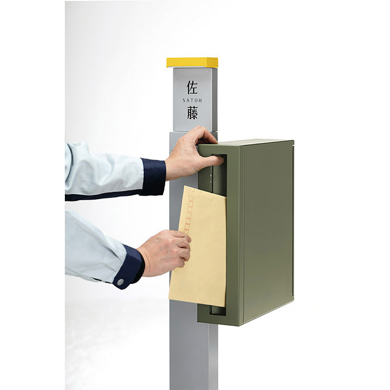 かもんポスト　ＰＡＸ（パックス）左開き　アッシュグレーＰＡＸ－Ｌ－ＡＧ