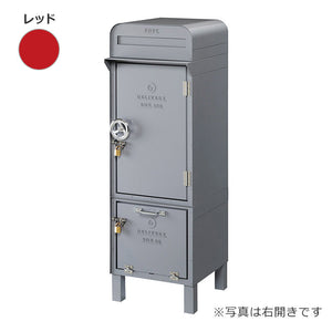 ＤＥＰＯ　ポスト＋宅配ＢＯＸ１００＋宅配ＢＯＸ８０　左開き　レッドＤＰ－１８１－Ｌ－ＤＰＥ