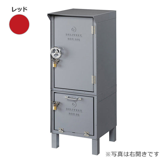 ＤＥＰＯ　宅配ＢＯＸ１００＋宅配ＢＯＸ８０　右開き　レッドＤＰ－１８０－Ｒ－ＤＰＥ