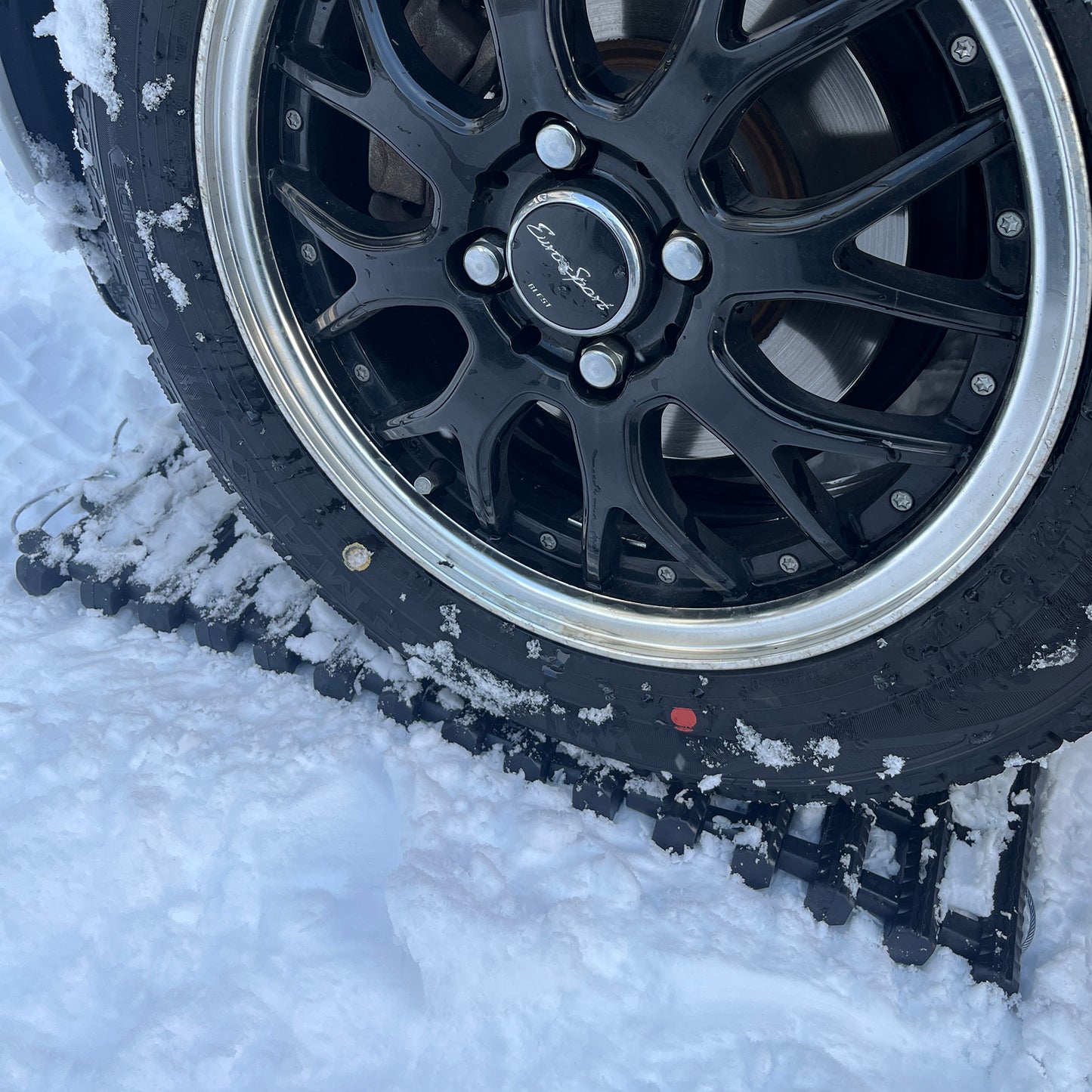 雪道脱出！緊急脱出用スタックラダー　Ｗ２１０ｘＬ６００ｍｍ