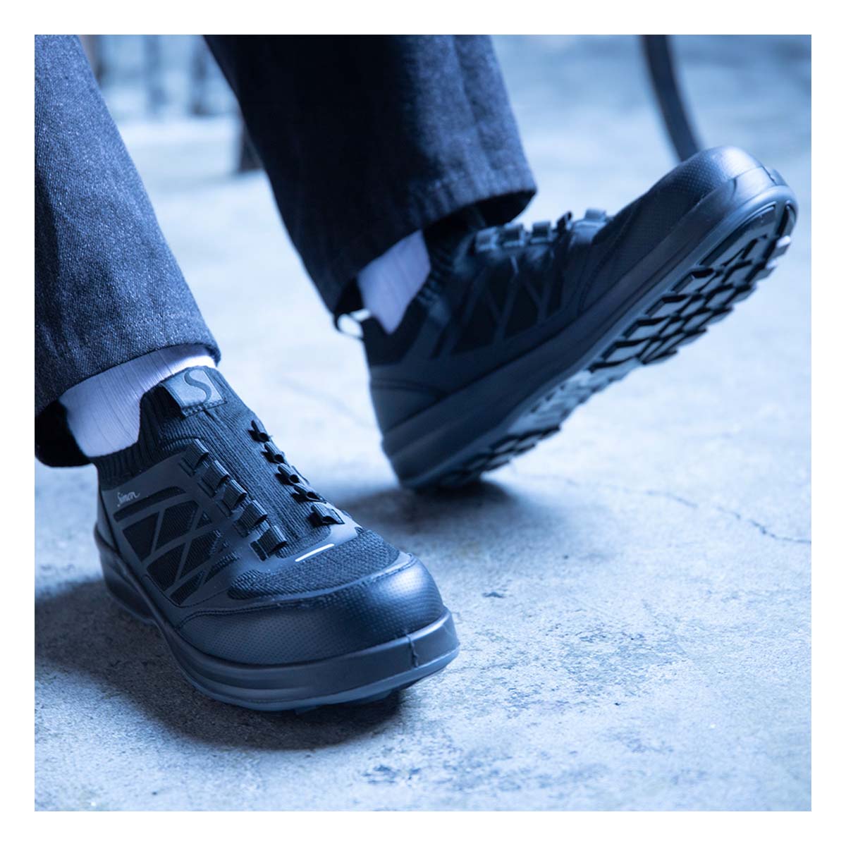 プロアクティブスニーカー(SX３層底F)SL12RE（サイズは22.0～30.0cmから選択）