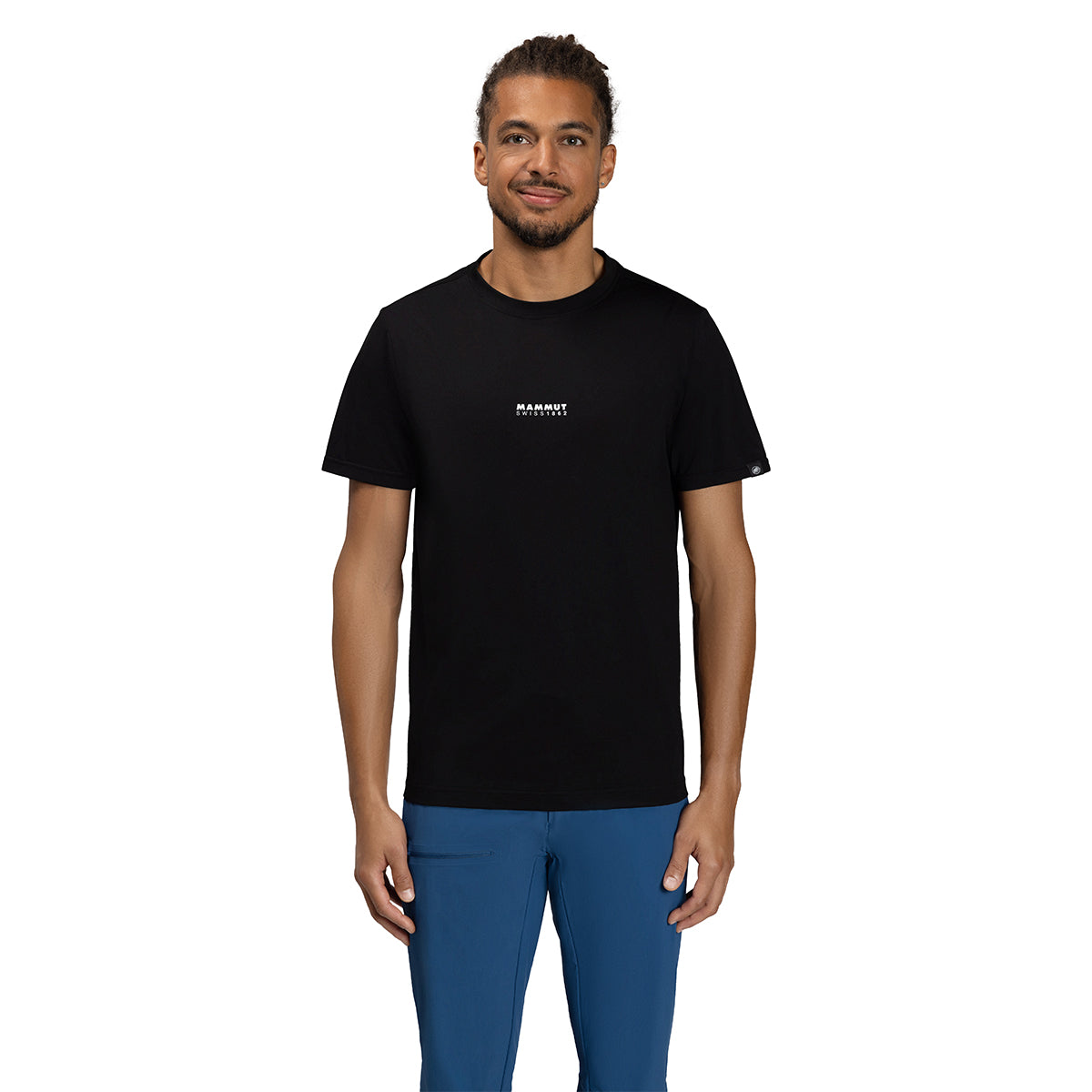 【マムート】ＱＤロゴプリントＴシャツ　００２５３　ＰＲＴ１　ブラック