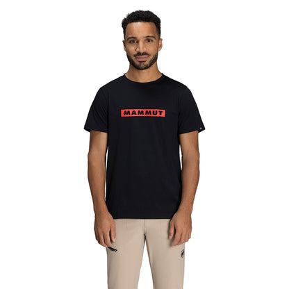【マムート】ＱＤロゴプリントＴシャツ　００７５８　ｒｅｄ　ＰＲＴ２　ブラック