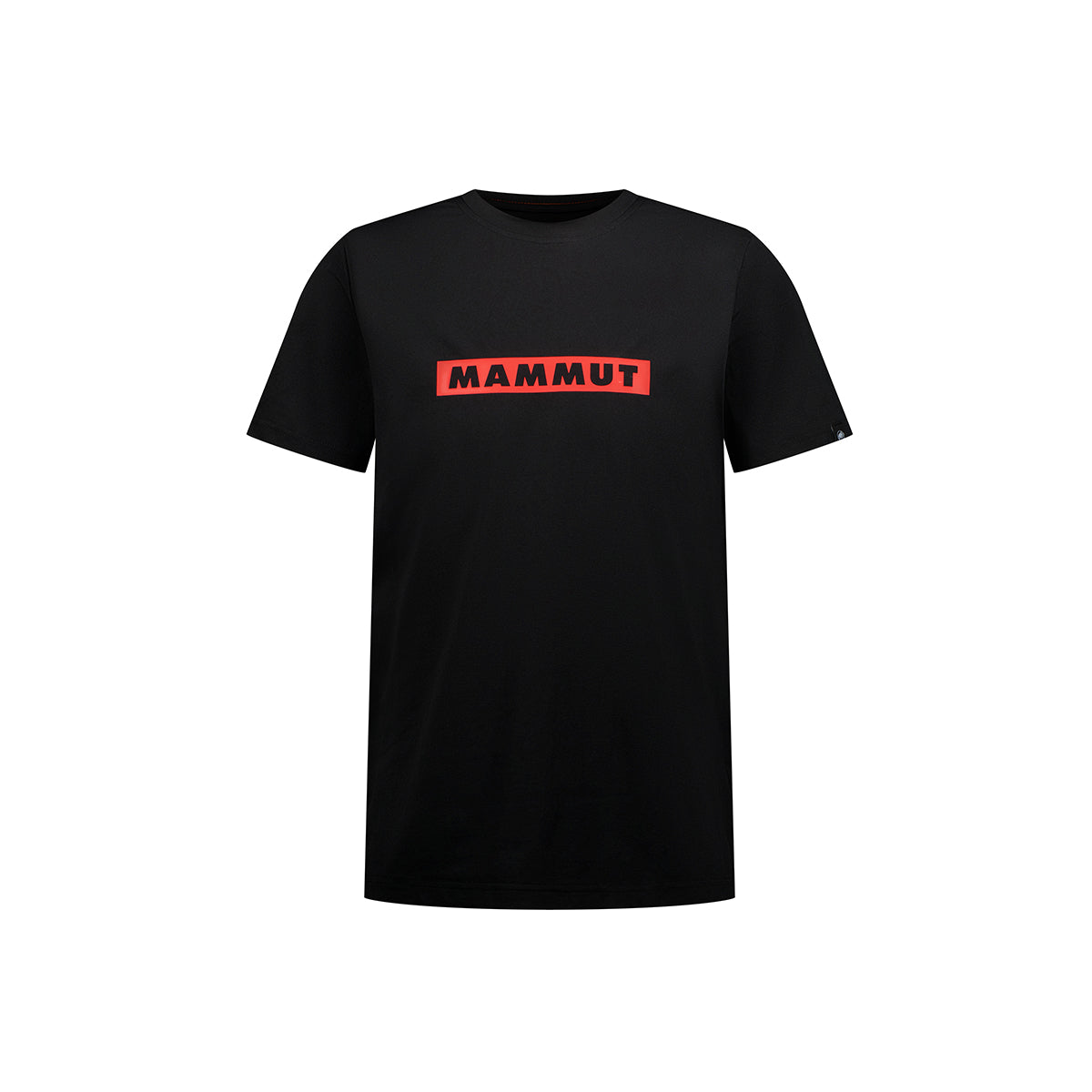 【マムート】ＱＤロゴプリントＴシャツ　００７５８　ｒｅｄ　ＰＲＴ２　ブラック