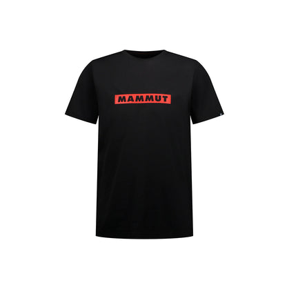 【マムート】ＱＤロゴプリントＴシャツ　００７５８　ｒｅｄ　ＰＲＴ２　ブラック