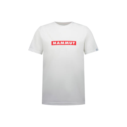 【マムート】ＱＤロゴプリントＴシャツ　００７５８　ｒｅｄ　ＰＲＴ２　ホワイト