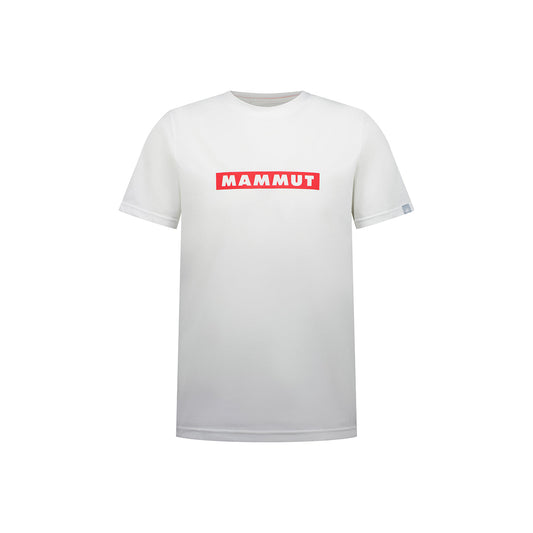 【マムート】ＱＤロゴプリントＴシャツ　００７５８　ｒｅｄ　ＰＲＴ２　ホワイト