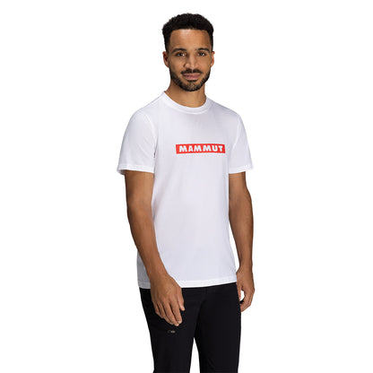 【マムート】ＱＤロゴプリントＴシャツ　００７５８　ｒｅｄ　ＰＲＴ２　ホワイト