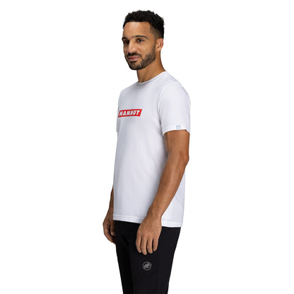 【マムート】ＱＤロゴプリントＴシャツ　００７５８　ｒｅｄ　ＰＲＴ２　ホワイト