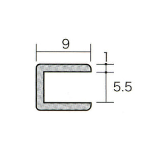 アルミコ型ジョイナー　５．５ＣＣ×３０００　シルバー