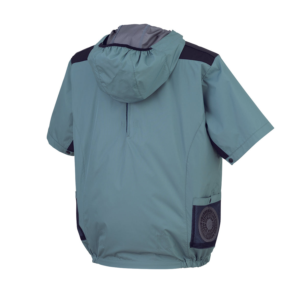 空調服®遮熱ハーネス半袖ブルゾン　S～LL　10コン/22シルバーグレー/43ブルーグレー