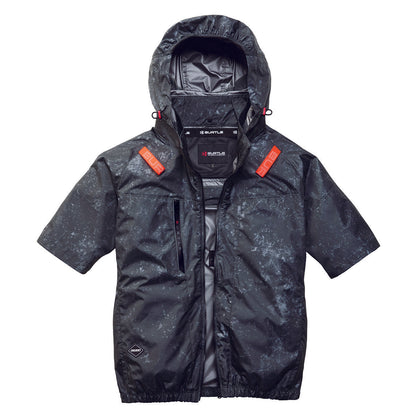 バートル AC半袖ブルゾン（ユニセックス）HB ストームブラック M～3XL