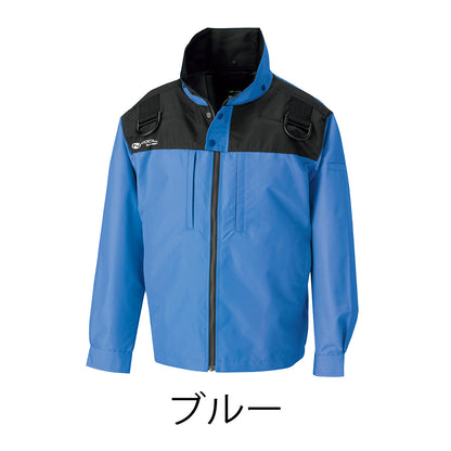 Nクールウェア　脇ファン　長袖　フルハーネス　チタン　S～5L　シルバー/ハンターグリーン/ブルー/ネイビー