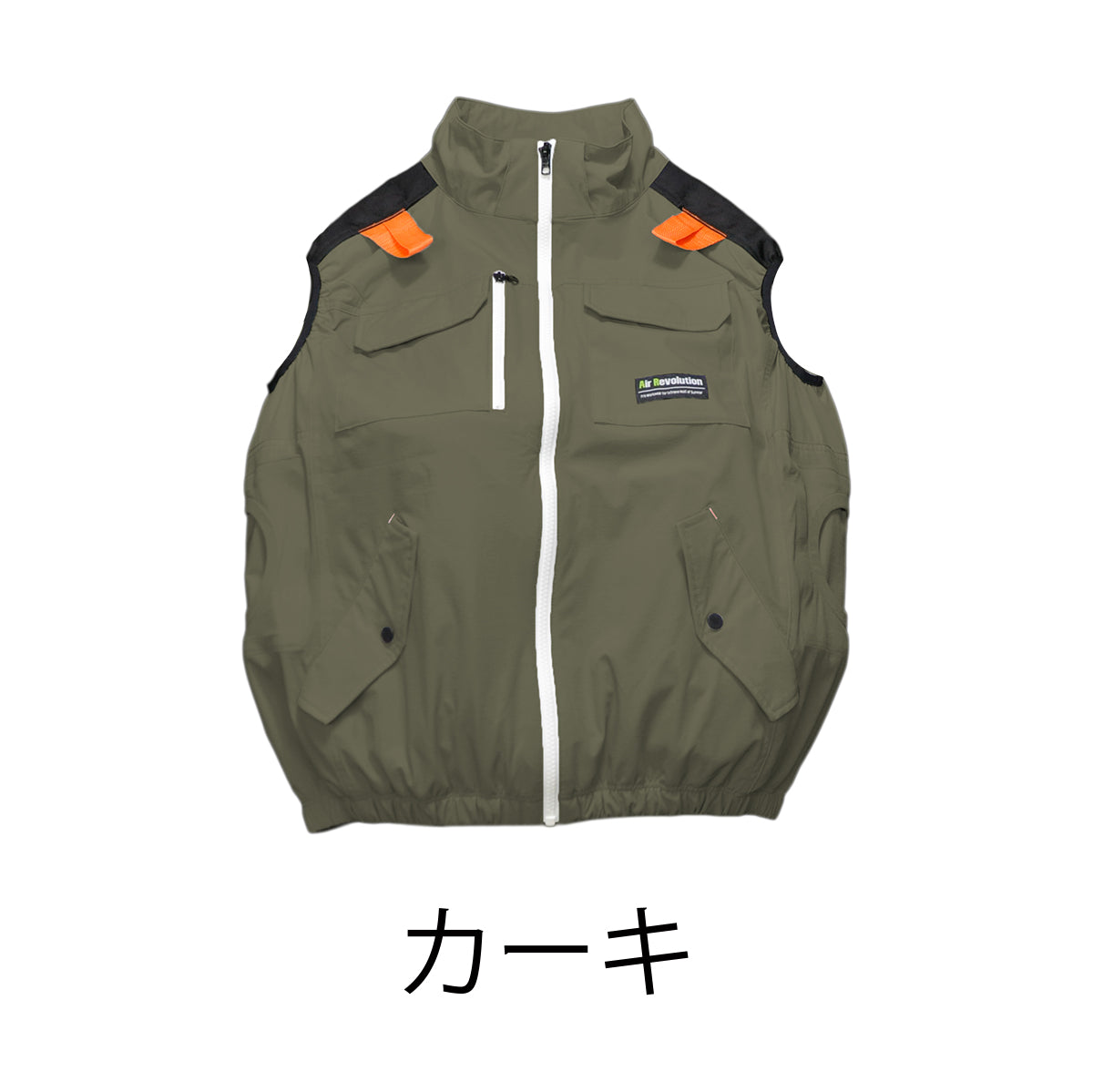 ４穴空調ウエア　ベスト　M～6L　ネイビー/シルバー/オリーブ/ダークグレー