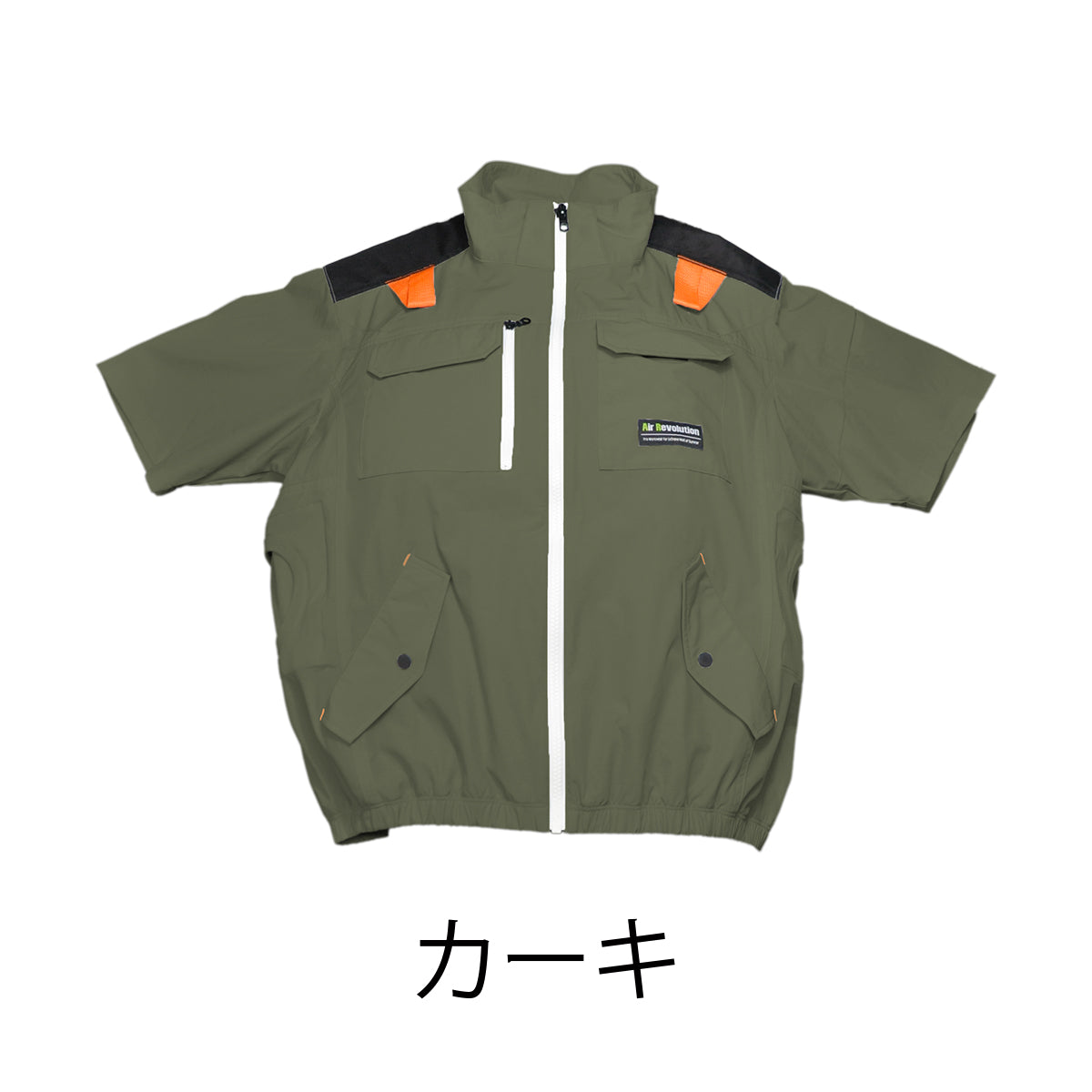 ４穴空調ウエア　半袖　M～6L　ネイビー/シルバー/オリーブ/ダークグレー
