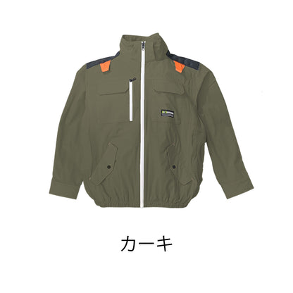 ４穴空調ウエア　長袖　M～6L　ネイビー/シルバー/オリーブ/ダークグレー