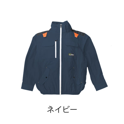 ４穴空調ウエア　長袖　M～6L　ネイビー/シルバー/オリーブ/ダークグレー
