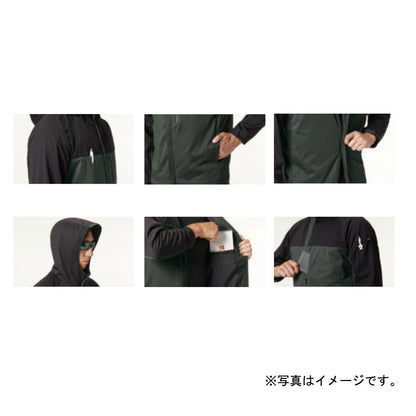 BURTLE ストレッチパーカ　ブラック