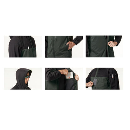 BURTLE ストレッチパーカ　アッシュグレー