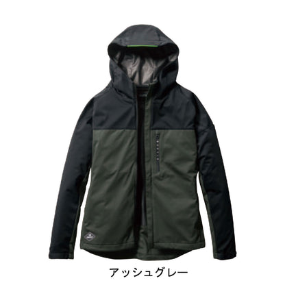 BURTLE ストレッチパーカ　アッシュグレー