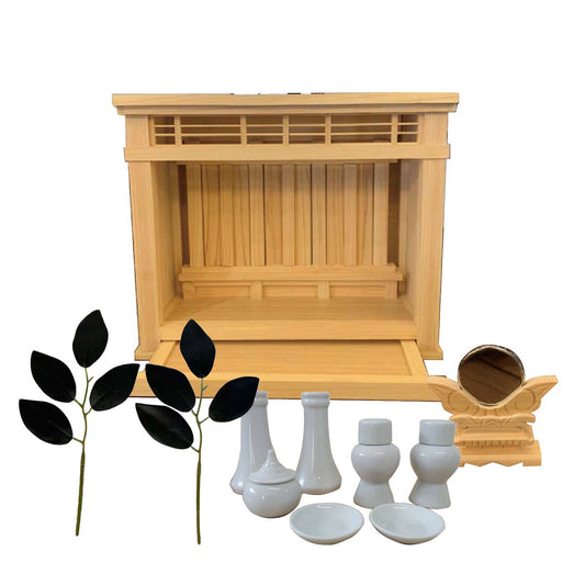 神棚・箱宮（格子付）セット