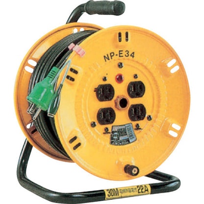 電工ドラム３０Ｍアース付　１００Ｖ１５Ａ３Ｃ　ＮＰ－Ｅ３４