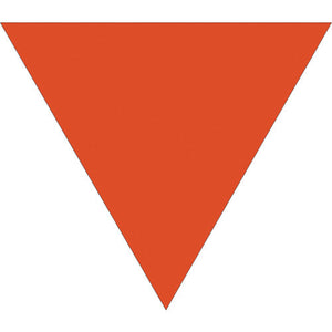 三角旗　単旗　蛍光オレンジ　無地