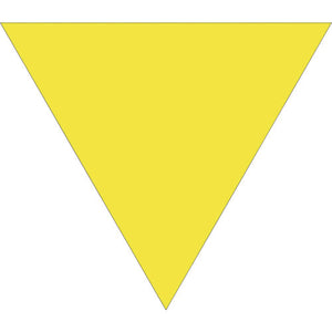 三角旗　単旗　蛍光イエロー　無地