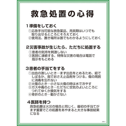ＧＥＫー４　緊急処置の心得