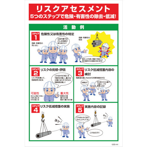 マンガ標識　ＧＥＢ－４４　リスクアセスメント