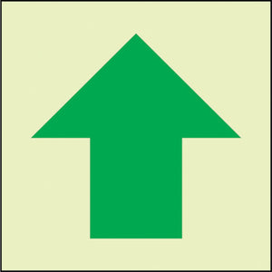 蓄光避難誘導標識ステッカー　矢印