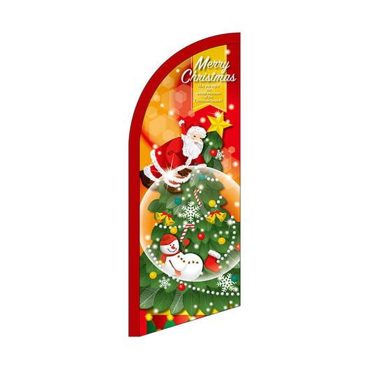 セイルバナーミニ　ＭｅｒｒｙＣｈｒｉｓｔｍａｓ　スノードーム　Ｎｏ．２５８３７　Ｗ７１０×Ｈ１９６０