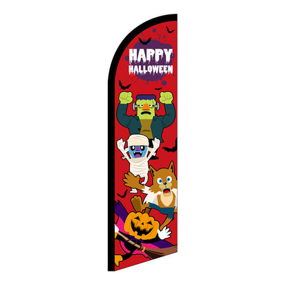 セイルバナー小　ＨＡＰＰＹ　ＨＡＬＬＯＷＥＥＮ　キャラ　赤　Ｎｏ．４０１３０　Ｗ７１０×Ｈ２６６０