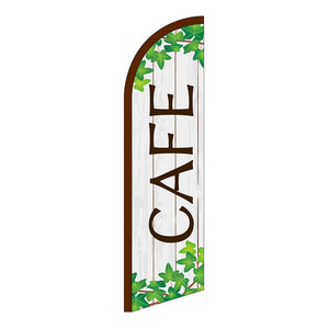 セイルバナー小　ＣＡＦＥ　木目とツタ　Ｎｏ．４２５５２　Ｗ７１０×Ｈ２６６０