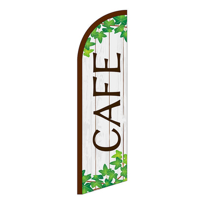 セイルバナー小　ＣＡＦＥ　木目とツタ　Ｎｏ．４２５５２　Ｗ７１０×Ｈ２６６０