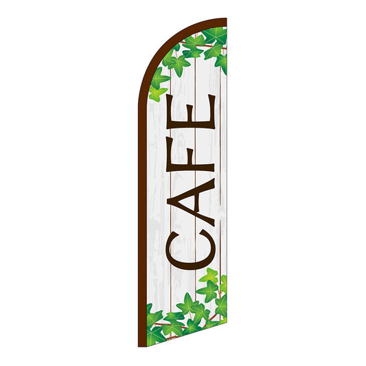 セイルバナー小　ＣＡＦＥ　木目とツタ　Ｎｏ．４２５５２　Ｗ７１０×Ｈ２６６０