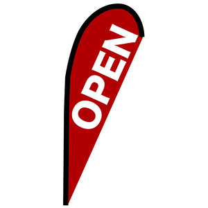 Ｐバナー小　ＯＰＥＮ　赤　Ｎｏ．６７２１６　Ｗ６７０×Ｈ１６５０