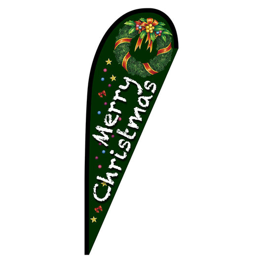 Ｐバナー中　Ｍｅｒｒｙ　Ｃｈｒｉｓｔｍａｓ　リース　緑　Ｎｏ．６９６０１　Ｗ１０００×Ｈ２８００
