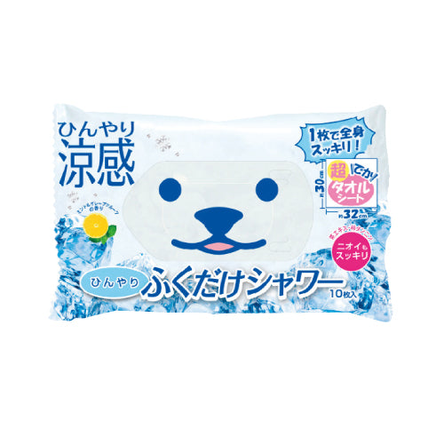 ひんやりふくだけシャワー　ミント＆グレープフルーツの香り　-