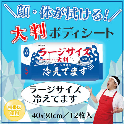 超大判クールタオル　ラージサイズ冷えてます　20枚入