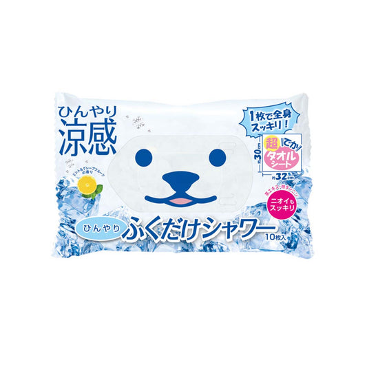 ひんやりふくだけシャワーＶ６　１０枚入