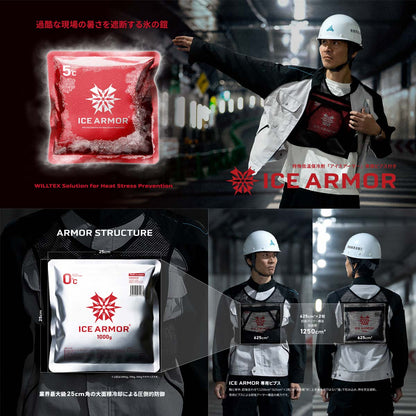 ICE ARMOR専用ビブス　特殊保冷剤１ｋｇセット　アイスアーマー