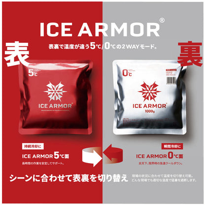 ICE ARMOR専用ビブス　特殊保冷剤５００ｇセット　アイスアーマー
