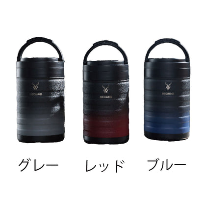エネチャージ 真空ステンレスボトル 5.5L レッド/ブルー/グレー