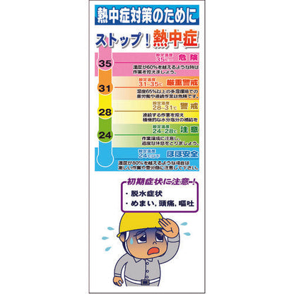 熱中症対策スリム標識　ＳＬＭ－０１